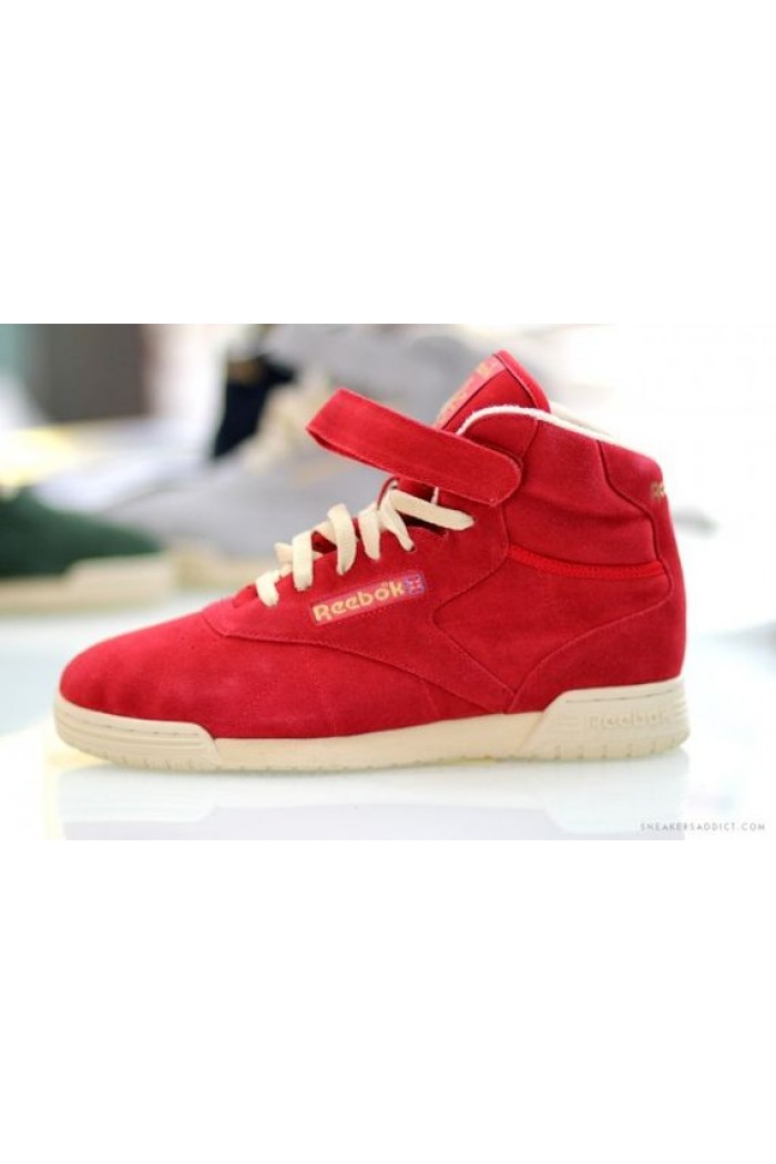 Reebok Exofit Clean Hi - Рийбок мъжки кецове в червено